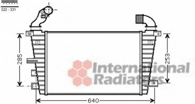 VAN WEZEL 37004416 -  Интеркулер